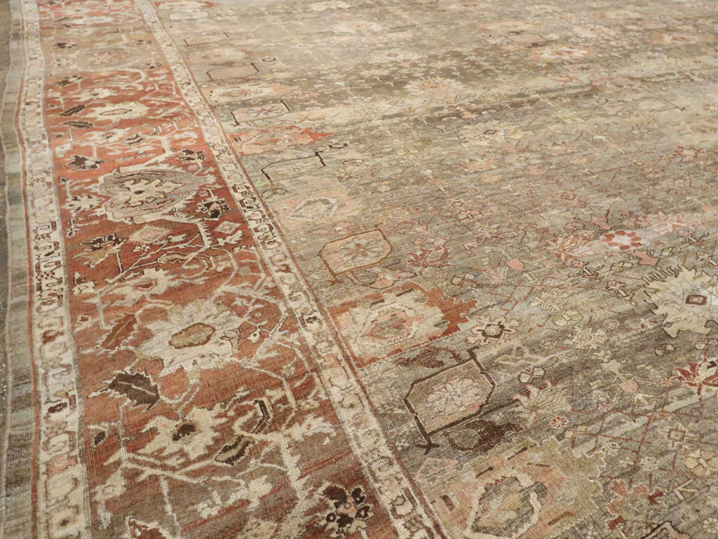 Antique Persian Bidjar Carpet, No.24374 - Staging
