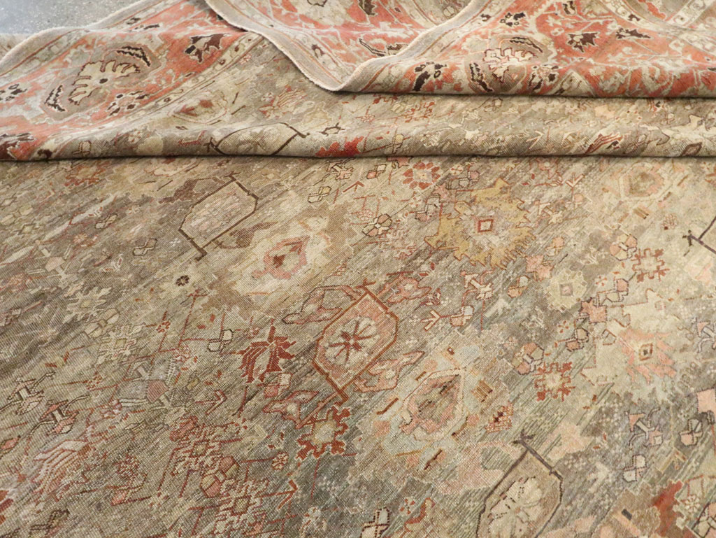 Antique Persian Bidjar Carpet, No.24374 - Staging