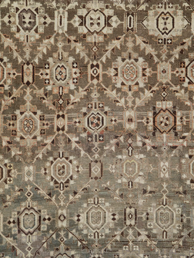 Antique Persian Malayer Gallery Carpet, No.24384 - Staging