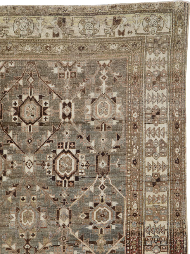 Antique Persian Malayer Gallery Carpet, No.24384 - Staging