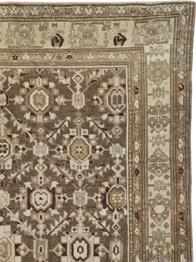 Antique Persian Malayer Gallery Carpet, No.24384 - Staging