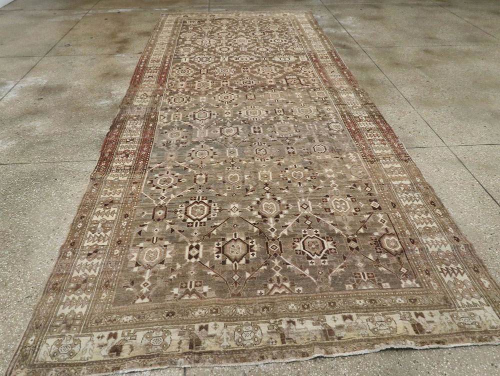Antique Persian Malayer Gallery Carpet, No.24384 - Staging