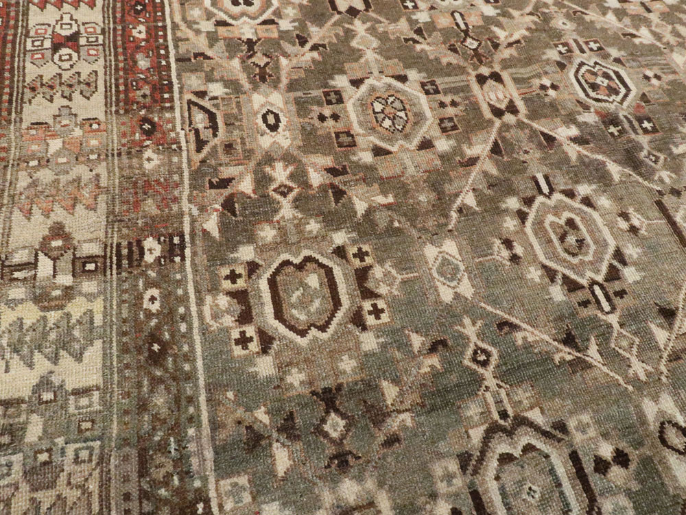 Antique Persian Malayer Gallery Carpet, No.24384 - Staging