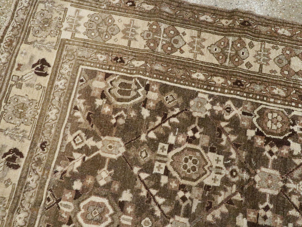 Antique Persian Malayer Gallery Carpet, No.24384 - Staging