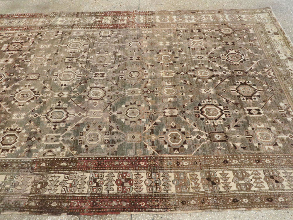 Antique Persian Malayer Gallery Carpet, No.24384 - Staging