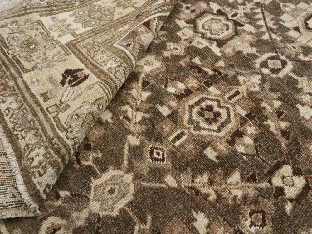 Antique Persian Malayer Gallery Carpet, No.24384 - Staging