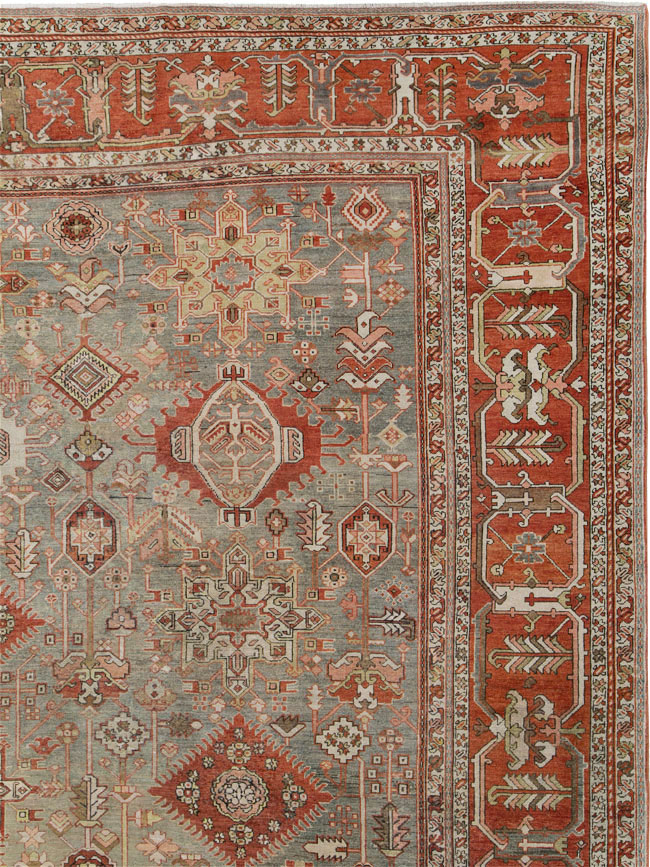 Antique Persian Karajeh Carpet, No.24387 - Staging