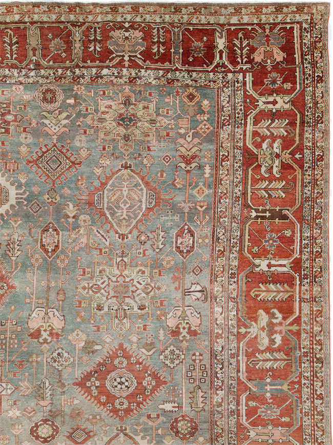 Antique Persian Karajeh Carpet, No.24387 - Staging