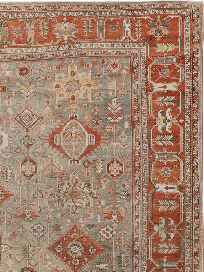 Antique Persian Karajeh Carpet, No.24387 - Staging