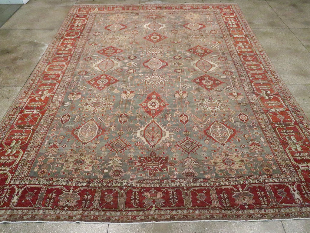 Antique Persian Karajeh Carpet, No.24387 - Staging