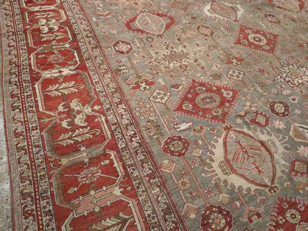 Antique Persian Karajeh Carpet, No.24387 - Staging