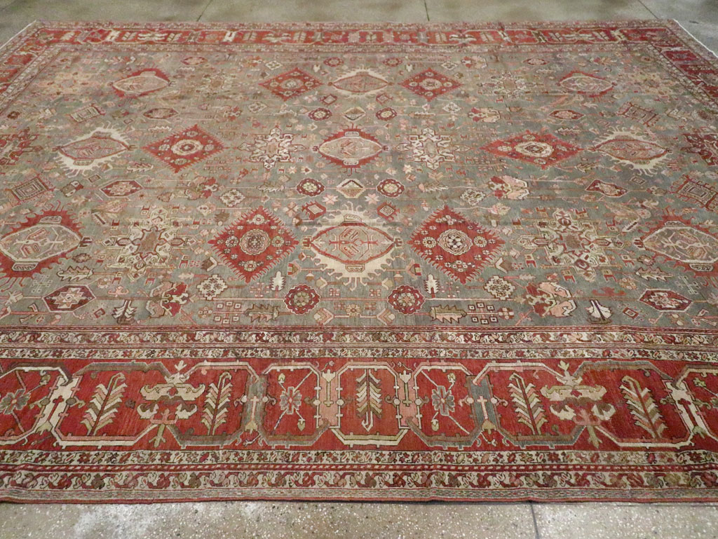 Antique Persian Karajeh Carpet, No.24387 - Staging