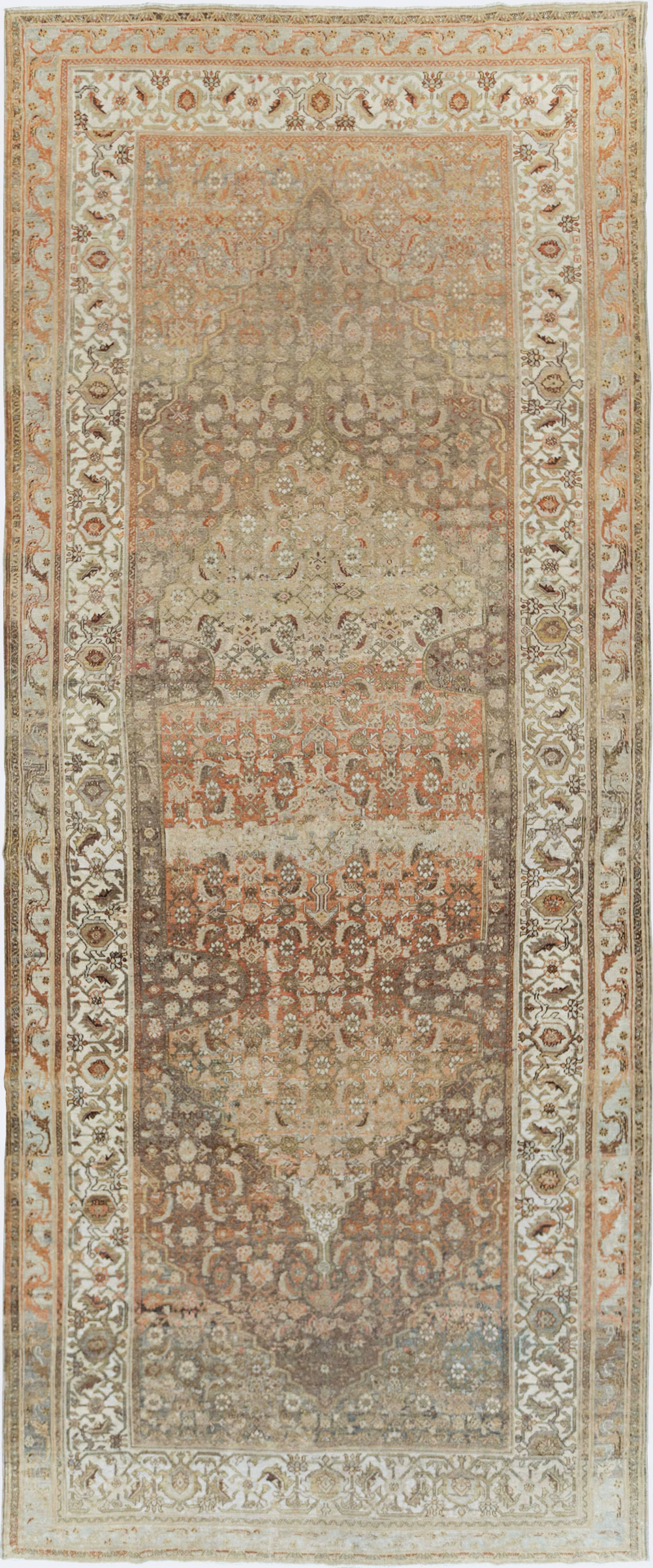 Antique Persian Bibikabad Carpet, No.24388 - Staging