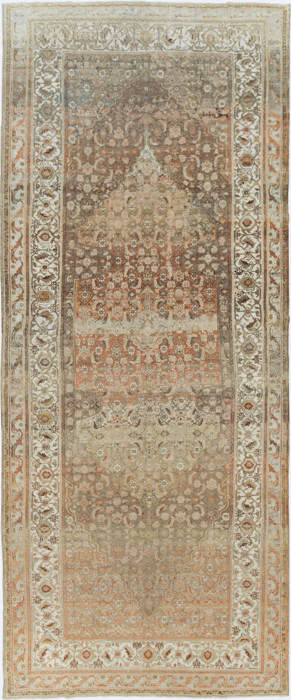 Antique Persian Bibikabad Carpet, No.24388 - Staging