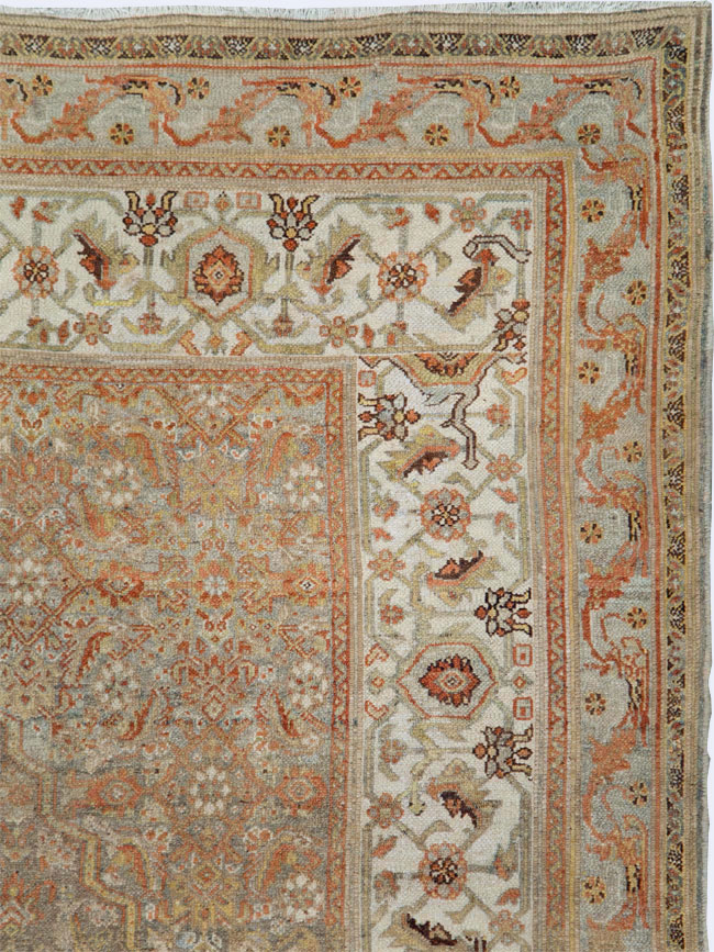 Antique Persian Bibikabad Carpet, No.24388 - Staging