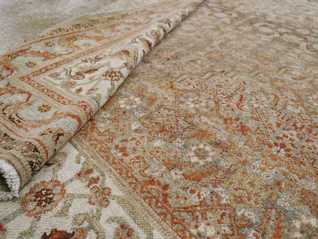 Antique Persian Bibikabad Carpet, No.24388 - Staging