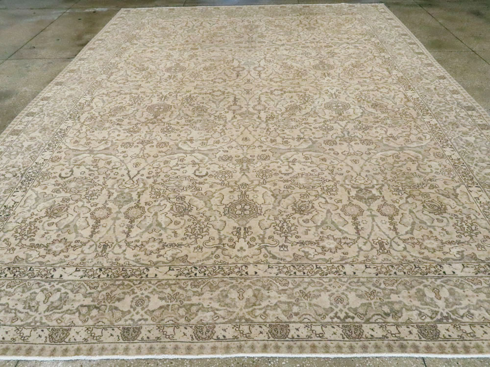 Antique Persian Tabriz Carpet, No.24389 - Staging