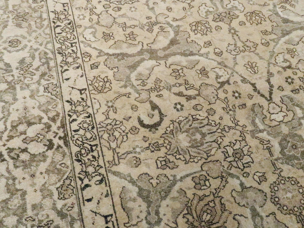 Antique Persian Tabriz Carpet, No.24389 - Staging
