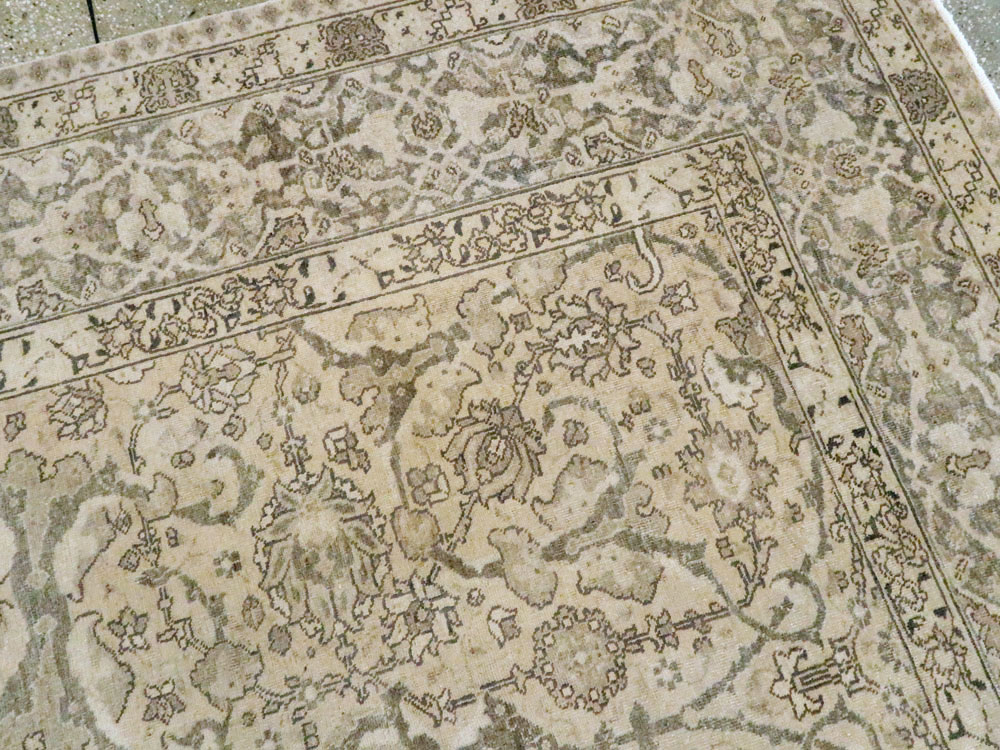 Antique Persian Tabriz Carpet, No.24389 - Staging