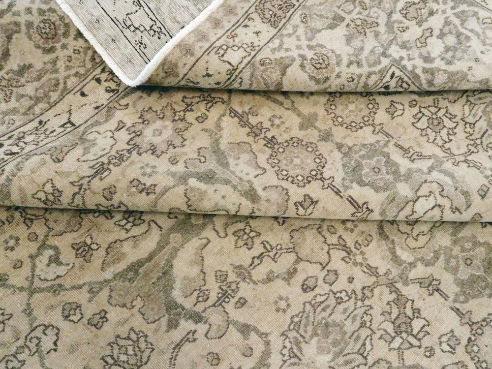 Antique Persian Tabriz Carpet, No.24389 - Staging