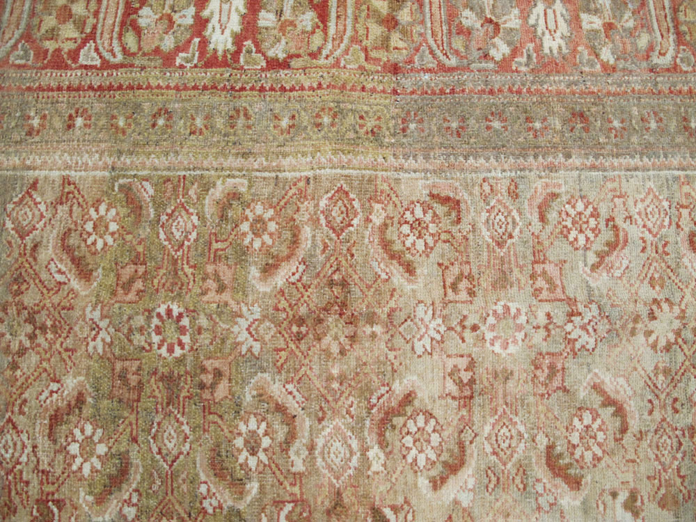 Antique Persian Malayer Carpet, No.24392 - Staging