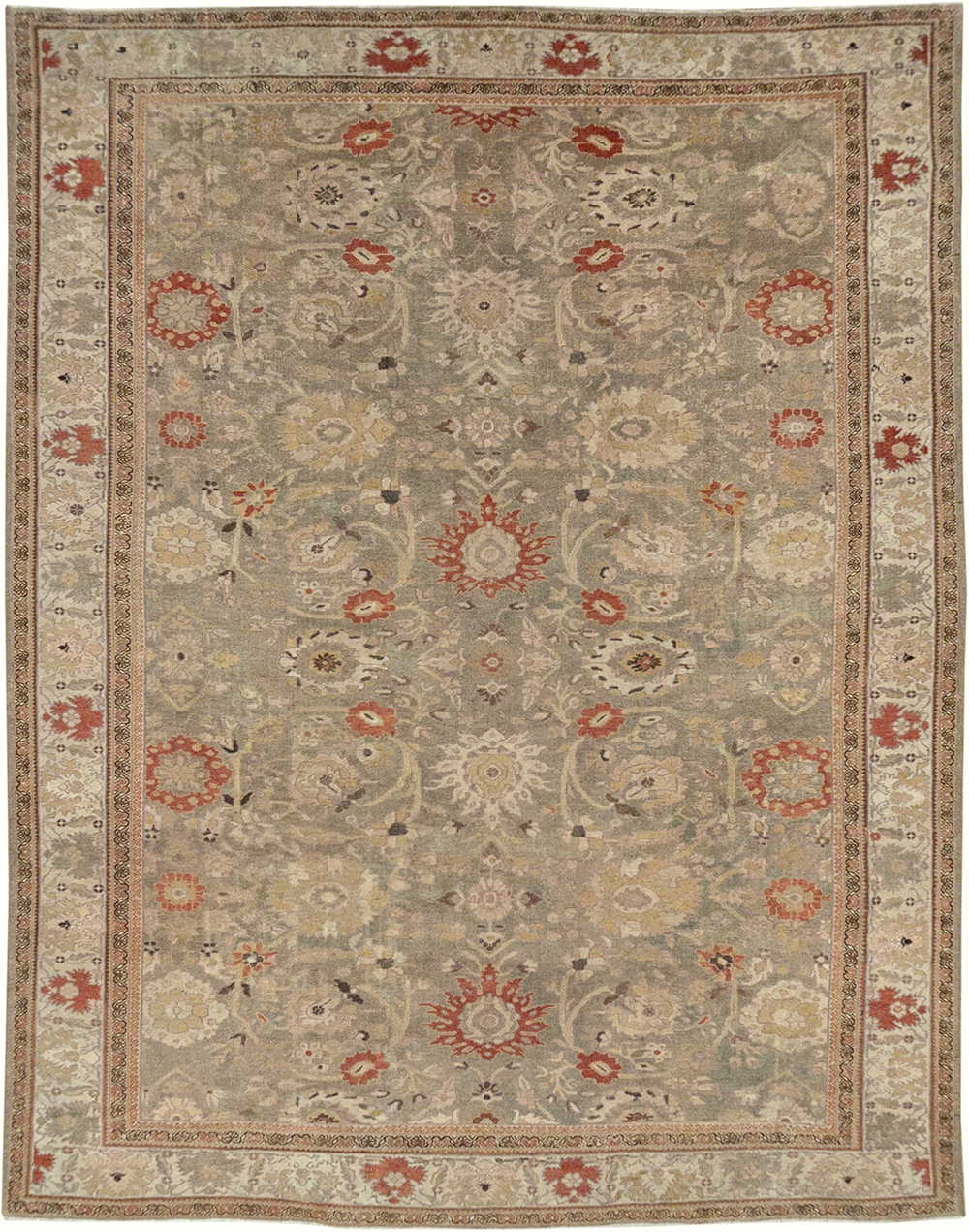 Antique Persian Sultanabad Large Room Size Carpet, No.24399 - Staging