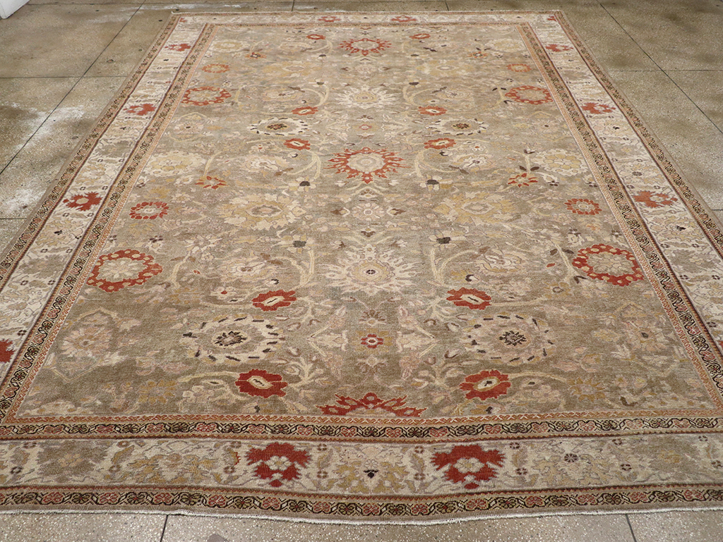 Antique Persian Sultanabad Large Room Size Carpet, No.24399 - Staging