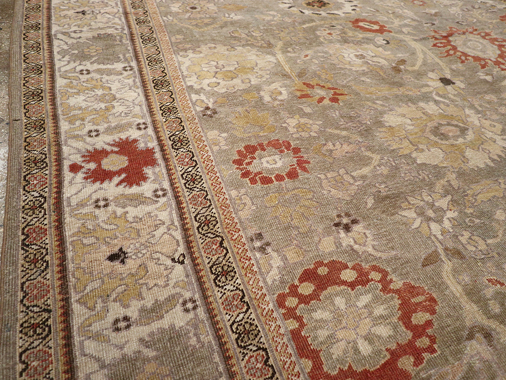 Antique Persian Sultanabad Large Room Size Carpet, No.24399 - Staging
