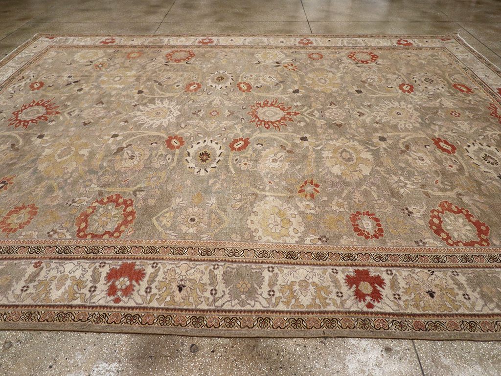 Antique Persian Sultanabad Large Room Size Carpet, No.24399 - Staging