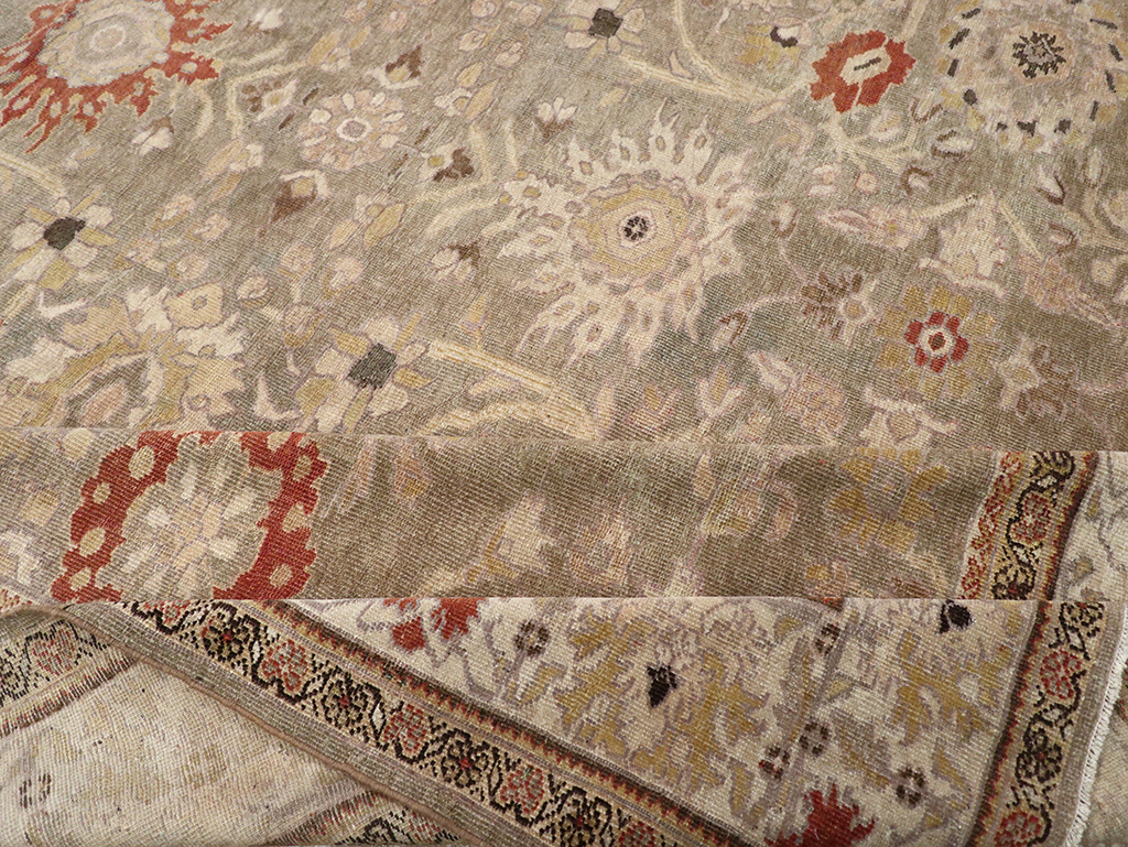 Antique Persian Sultanabad Large Room Size Carpet, No.24399 - Staging