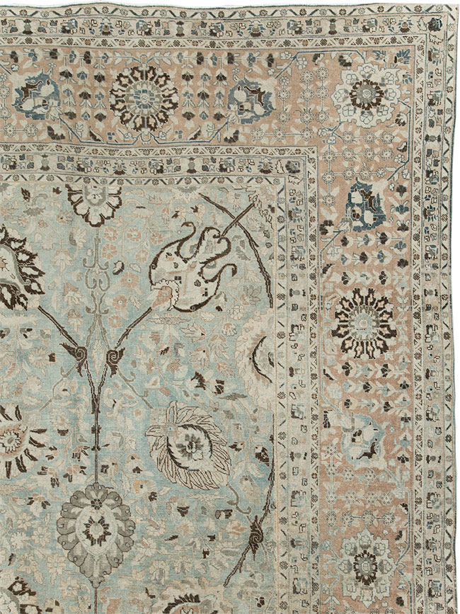 Antique Persian Tabriz Carpet, No.24400 - Staging