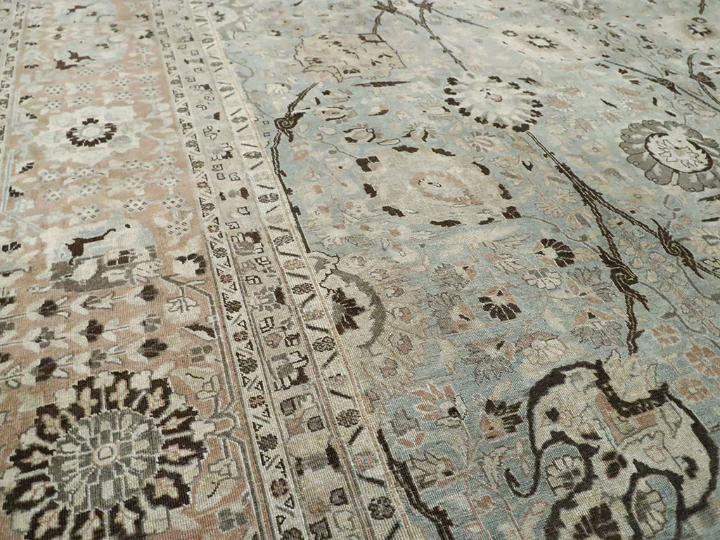 Antique Persian Tabriz Carpet, No.24400 - Staging