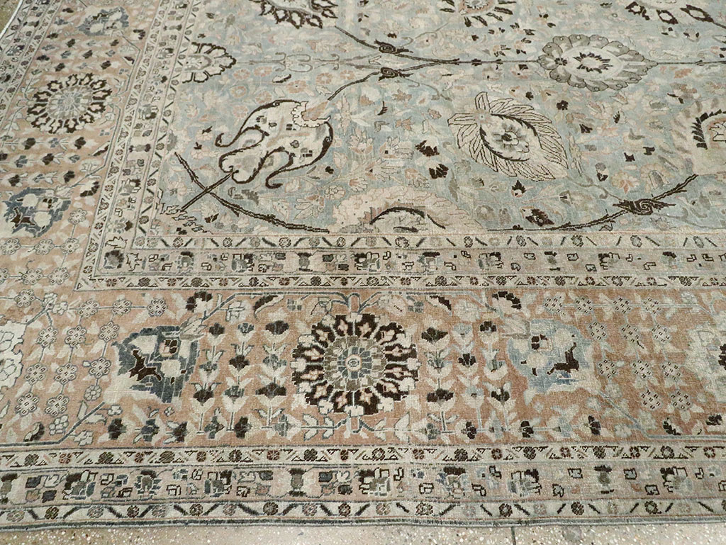 Antique Persian Tabriz Carpet, No.24400 - Staging