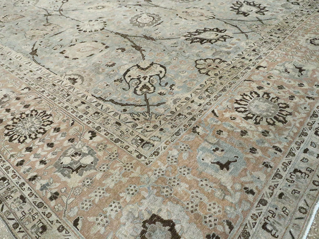 Antique Persian Tabriz Carpet, No.24400 - Staging