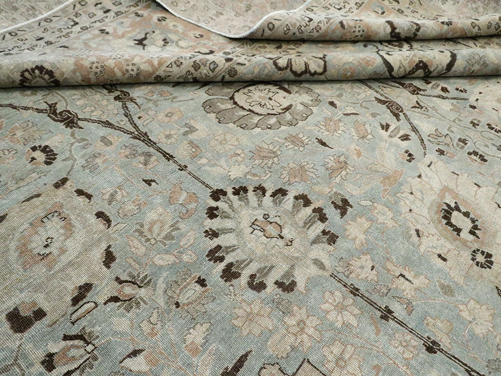 Antique Persian Tabriz Carpet, No.24400 - Staging