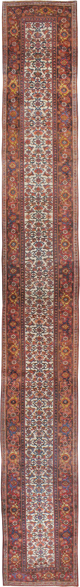 Antique Persian Bidjar Long Runner, No.24402 - Staging