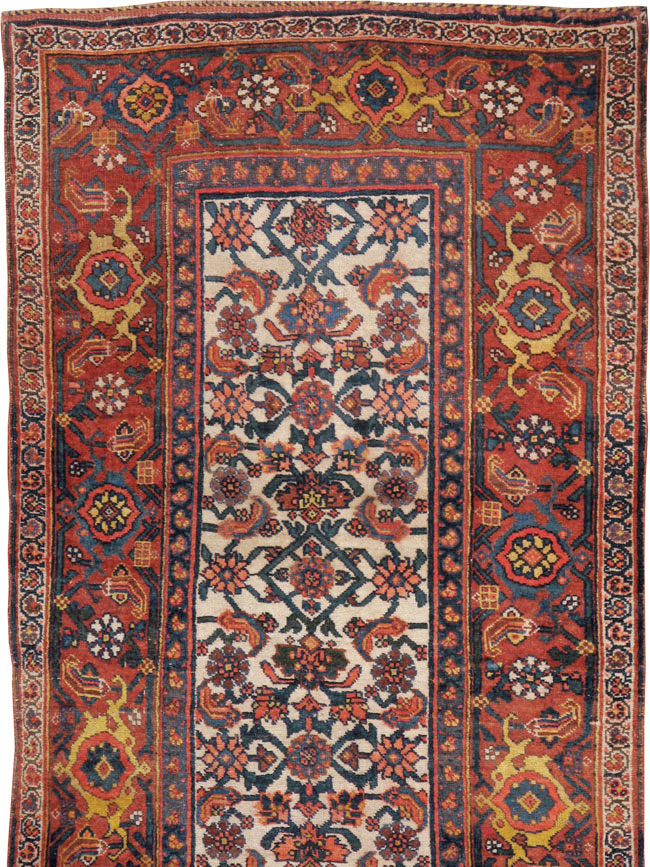 Antique Persian Bidjar Long Runner, No.24402 - Staging