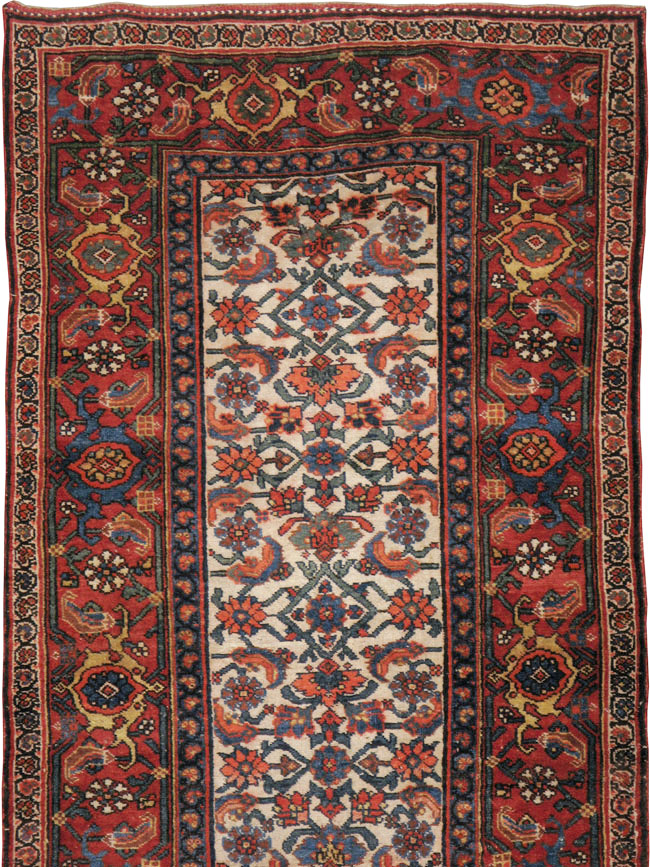 Antique Persian Bidjar Long Runner, No.24402 - Staging