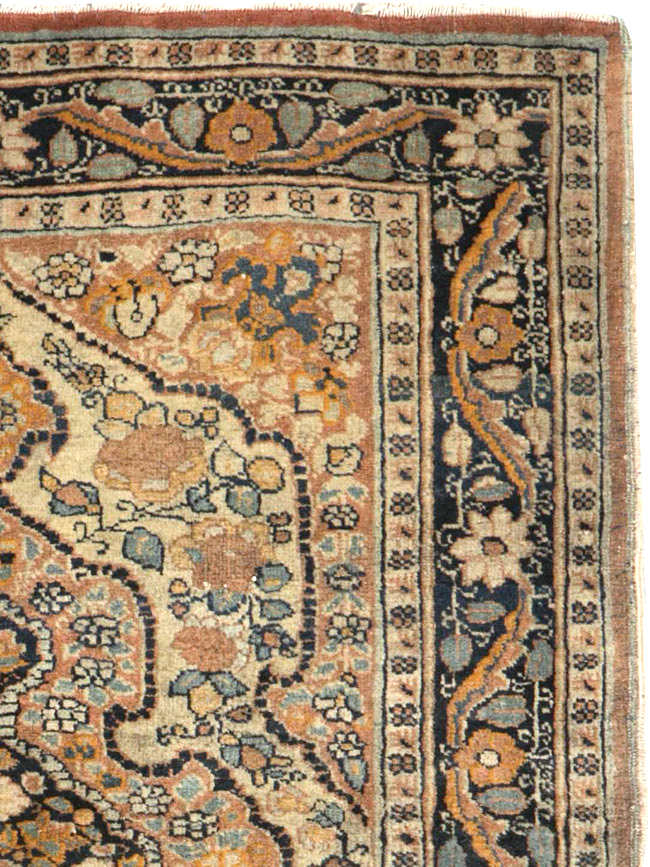 Antique Persian Tabriz Hagi Jilili Rug, No.24404 - Staging