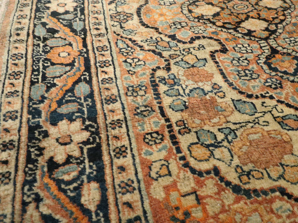 Antique Persian Tabriz Hagi Jilili Rug, No.24404 - Staging