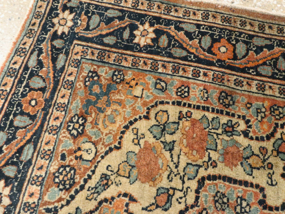 Antique Persian Tabriz Hagi Jilili Rug, No.24404 - Staging