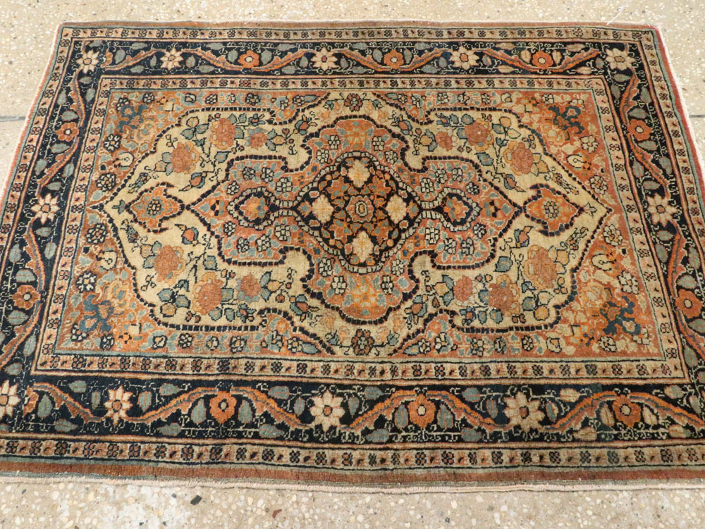 Antique Persian Tabriz Hagi Jilili Rug, No.24404 - Staging