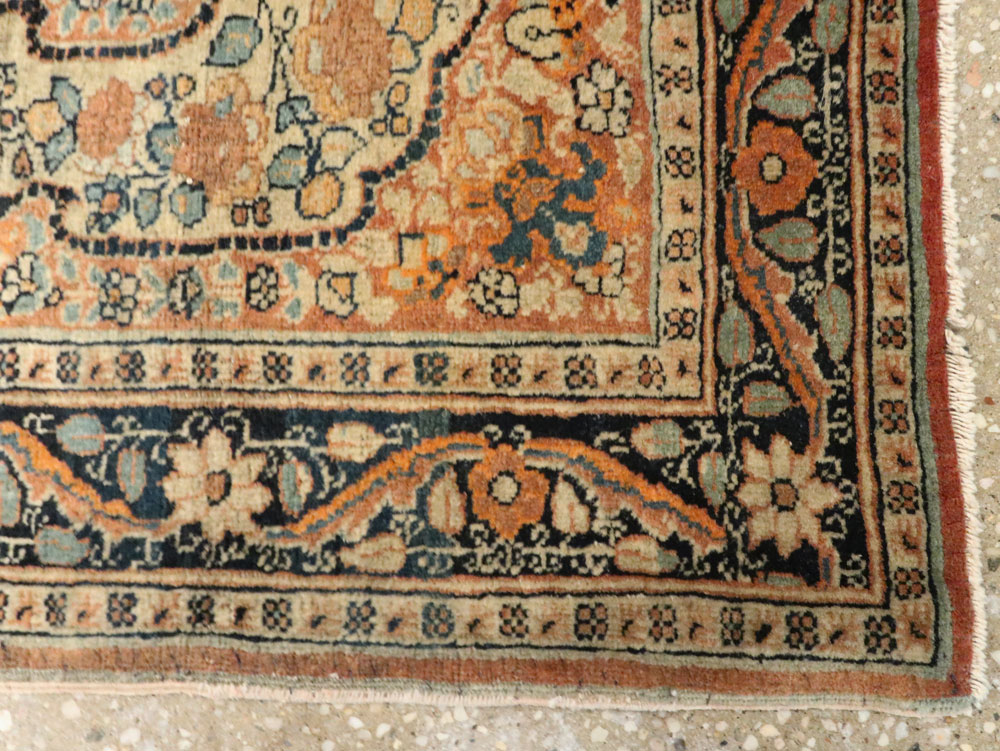 Antique Persian Tabriz Hagi Jilili Rug, No.24404 - Staging