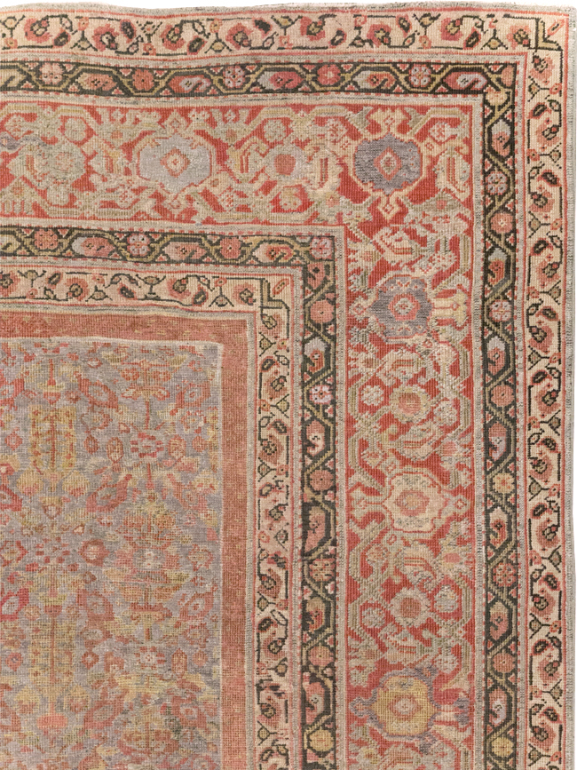 Antique Persian Mahal Gallery Carpet, No.24410 - Staging