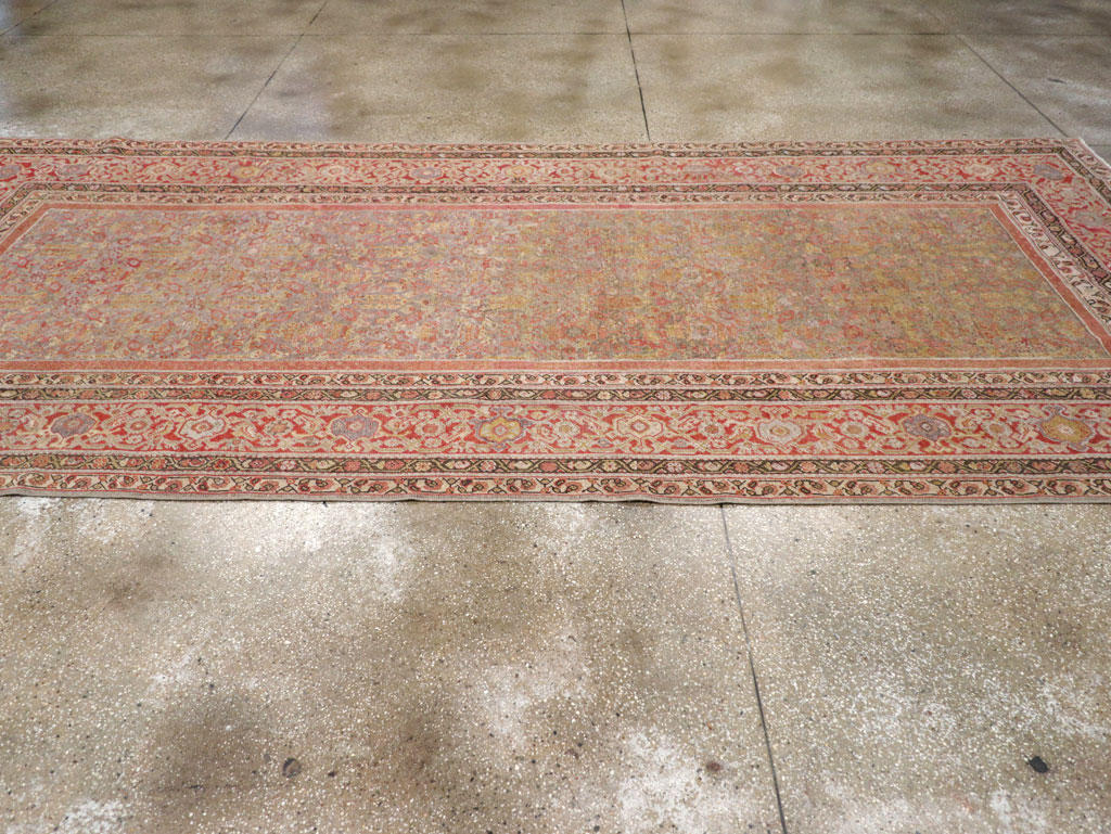 Antique Persian Mahal Gallery Carpet, No.24410 - Staging