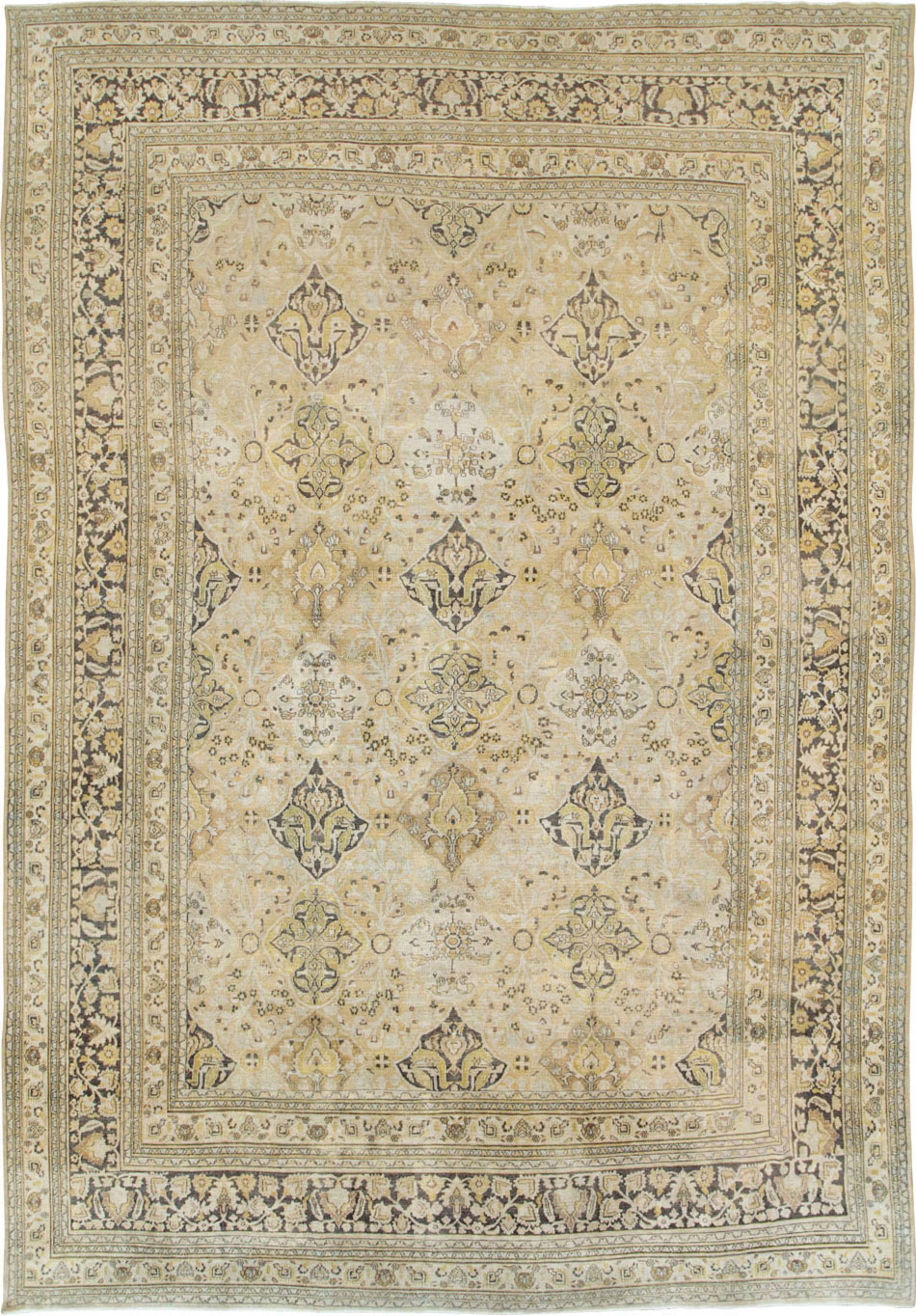 Antique Persian Dorokhsh Carpet, No.24413 - Staging