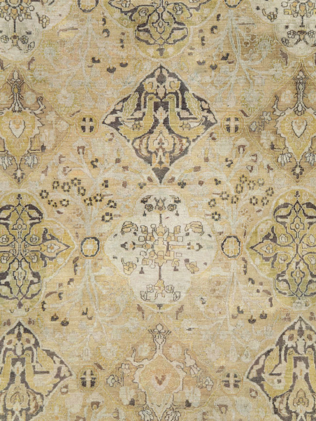 Antique Persian Dorokhsh Carpet, No.24413 - Staging