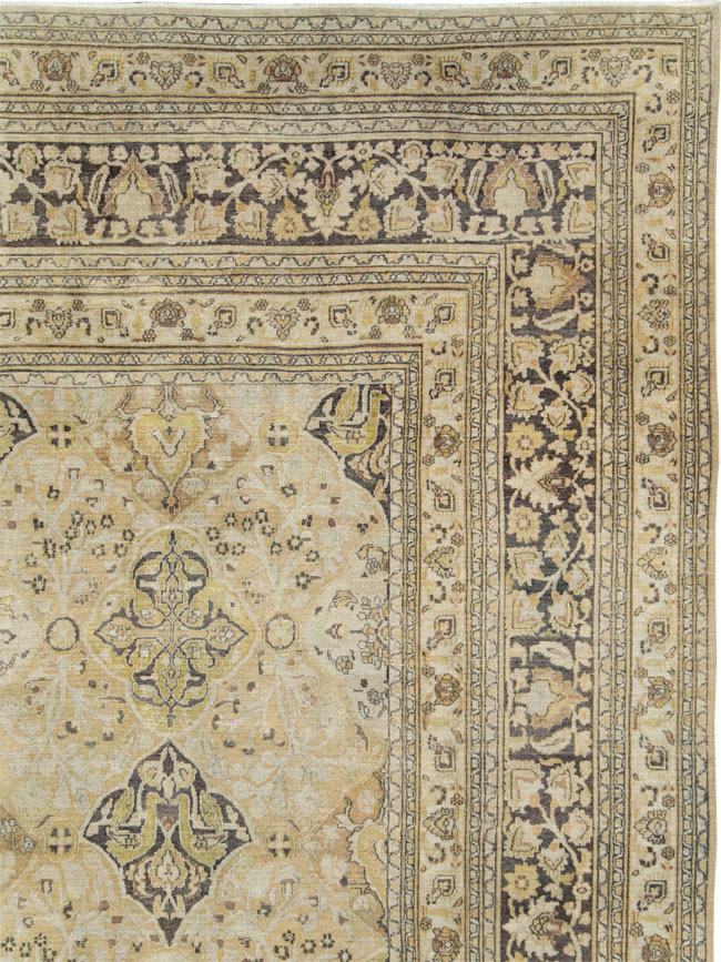 Antique Persian Dorokhsh Carpet, No.24413 - Staging