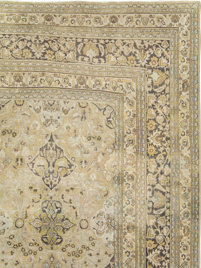Antique Persian Dorokhsh Carpet, No.24413 - Staging