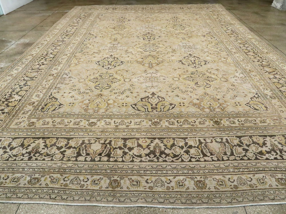 Antique Persian Dorokhsh Carpet, No.24413 - Staging